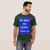 ニースまたは許可のTシャツがあって下さい Tシャツ (正面フル)