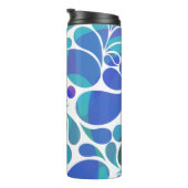 ニースアートアクアブルー紫色の水彩装飾 タンブラー (回転右)