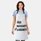 ニースウィスキーいけなサンタ・クリスマスリスト エプロン (着用した状態)
