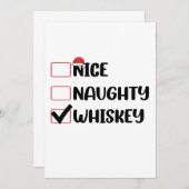 ニースウィスキーいけなサンタ・クリスマスリスト 招待状 (正面/裏面)