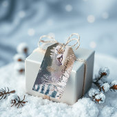 ニースウィンターホームイラストレーションクリスマスホリデー ギフトタグ