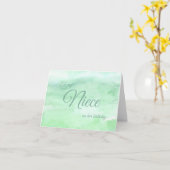 ニースウォーターカラー誕生日カード カード (黄色い花)