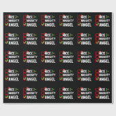 ニースエンジェルいけなクリスマスリストホリデーファミリー ラッピングペーパー (フラット)