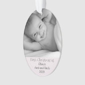 ニースオーナメントの第1クリスマスおばさん オーナメント (正面)