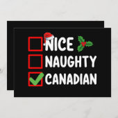 ニースカいけなナディアンクリスマスリスト 招待状 (正面/裏面)