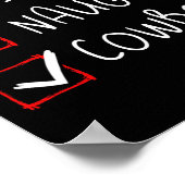 ニースカウボーイいけなクリスマスリストサンタクロースのロッド ポスター (角)