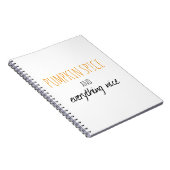 ニースカボチャスパイスおよびすべて ノートブック (右側)