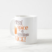 ニースカボチャスパイス及びすべて コーヒーマグカップ (正面左)