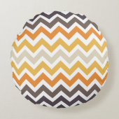 ニースカラフルジグザグ型円枕 ラウンドクッション (正面)