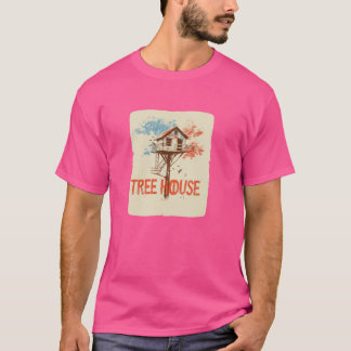 ニースカラフルツリーハウスコーディネート Tシャツ