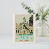 ニースガリバルディスクエアフランスポストカード ポストカード (スタンド正面)