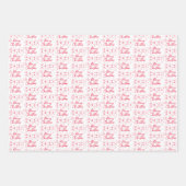 ニースクリスマスラッピング紙フラットシートセット3 ラッピングペーパーシート (正面2)