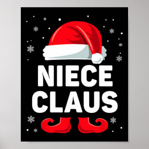 ニースクロースクリスマスマッチファミリーグルーおもしろいプ ポスター