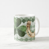 ニースグリーンラッキーシンボルチャークスケッチ コーヒーマグカップ (正面右)