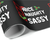 ニースサいけなークリスマスリストサンタホリデー ラッピングペーパー (ロールコーナー)