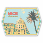 ニースシティフランスは私の故郷誇りを持ったのステッカー シール (正面)