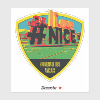 ニースシティフランスは私の故郷誇りを持ったのステッカー シール