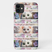 ニースストライプのかけがえのある写真猫 Case-Mate iPhoneケース (裏面)