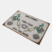 ニースタトゥーラバーベースドormatタトゥーホームマット ドアマット (アングル)