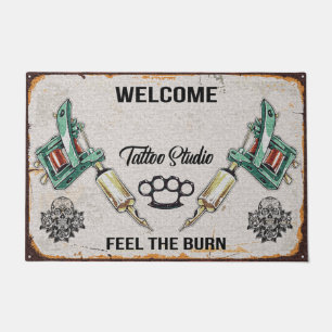 ニースタトゥーラバーベースドormatタトゥーホームマット ドアマット