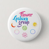 ニースデザインオブフラワー銀河系グループ 缶バッジ (正面)