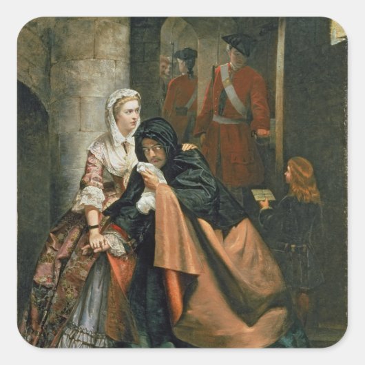 ニースデール卿、塔から脱出 スクエアシール (正面)