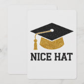 ニースハット卒業高校大学 招待状 (正面/裏面)