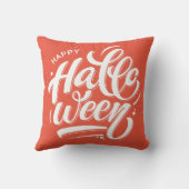 ニースハッピーハローウィンタイポグラフィ クッション (裏面)