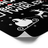 ニースバトンいけなトウィラーマジョレットクリスマスリス ポスター (角)