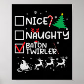 ニースバトンいけなトウィラーマジョレットクリスマスリス ポスター (正面)