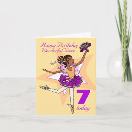 ニースバレリーナ誕生日ピーチエイジカード カード
