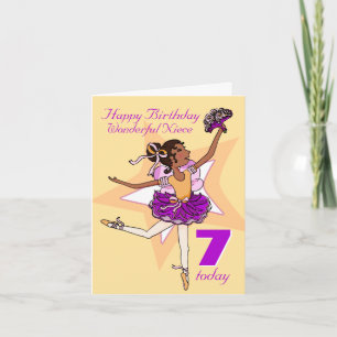 ニースバレリーナ誕生日ピーチエイジカード カード