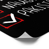 ニースパキいけなスタンクリスマスパキスタン伝統 ポスター (角)