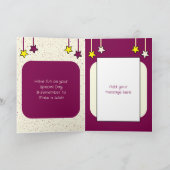 ニースヒョウの特別な子供のティール(緑がかった色)誕生日 カード (内部)