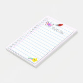 ニースピンクユニコーン&レインボー射撃、 発砲スター4" x "6 ポストイット (アングル)