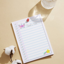 ニースピンクユニコーン&レインボー射撃、 発砲スター4" x "6 ポストイット