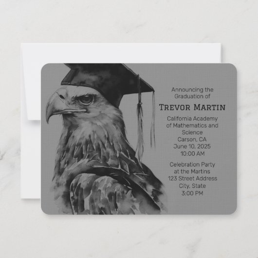 ニースフォト卒業招待状 招待状 (裏面)