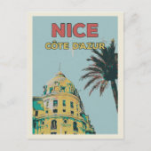 ニースフランスプロムネードデアンライスネグレスコホテル ポストカード (正面)
