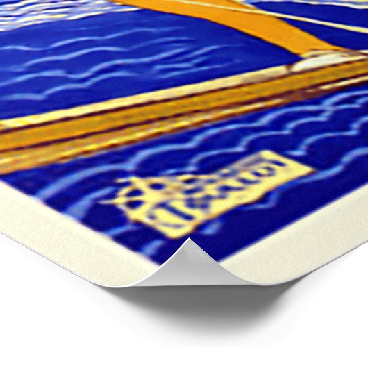 ニースフランスリヴィエラヴィンテージ旅行ポスター ポスター (角)