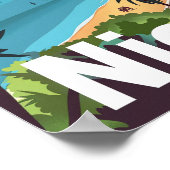 ニースフランスヴィンテージレトロ旅行イラストレーション ポスター (角)