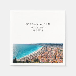 ニースフランス結婚のカスタムカクテルナプキン スタンダードカクテルナプキン