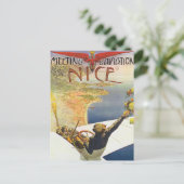 ニースフランス航空ポスターアート ポストカード (スタンド正面)