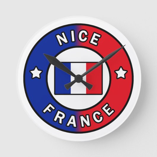ニースフランス ラウンド壁時計 (正面)