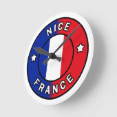 ニースフランス ラウンド壁時計 (傾斜)