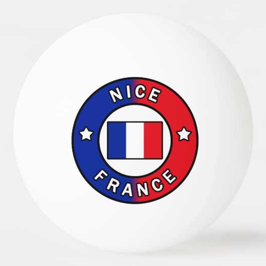 ニースフランス 卓球ボール (正面)