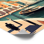 ニースフランミニマルヴィンテージアートポスター ポスター (角)