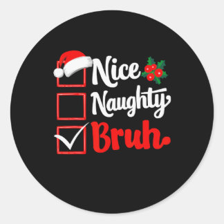 ニースブいけなルクリスマスリおもしろいストクリスマスサンタ ラウンドシール