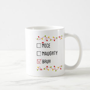 ニースブいけなルクリスマスリストクリスマスサンタクロース コーヒーマグカップ