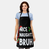 ニースブいけなルサンタのクリスマスリスト エプロン (着用した状態)