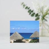 ニースブルー海とプログレッシソの空 ポストカード (スタンド正面)